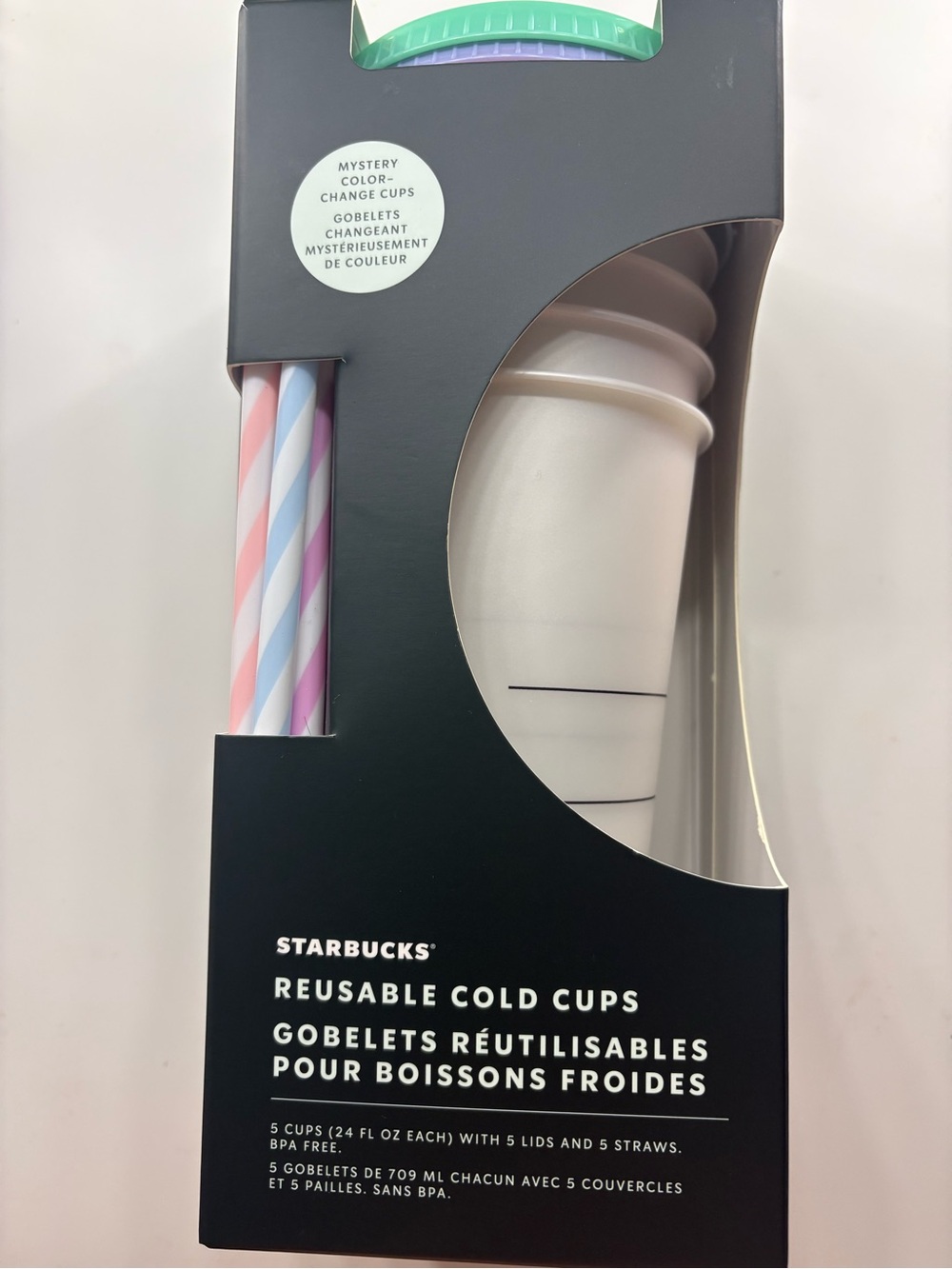 Starbucks Reusable Cold Cups. COLOR CHANGING
